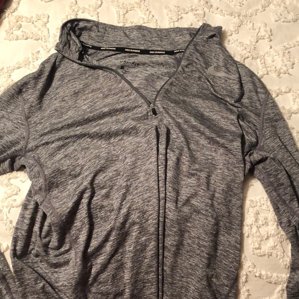 Nike running zip up long sleeve
